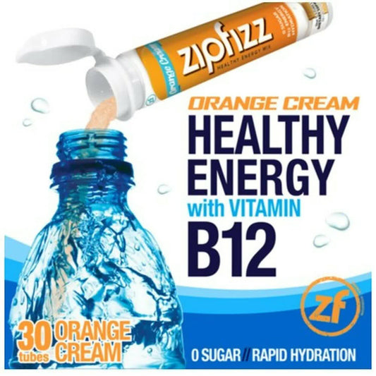 Zipfizz Healthy Energy Drink Mix (Orange Cream 30-Count)