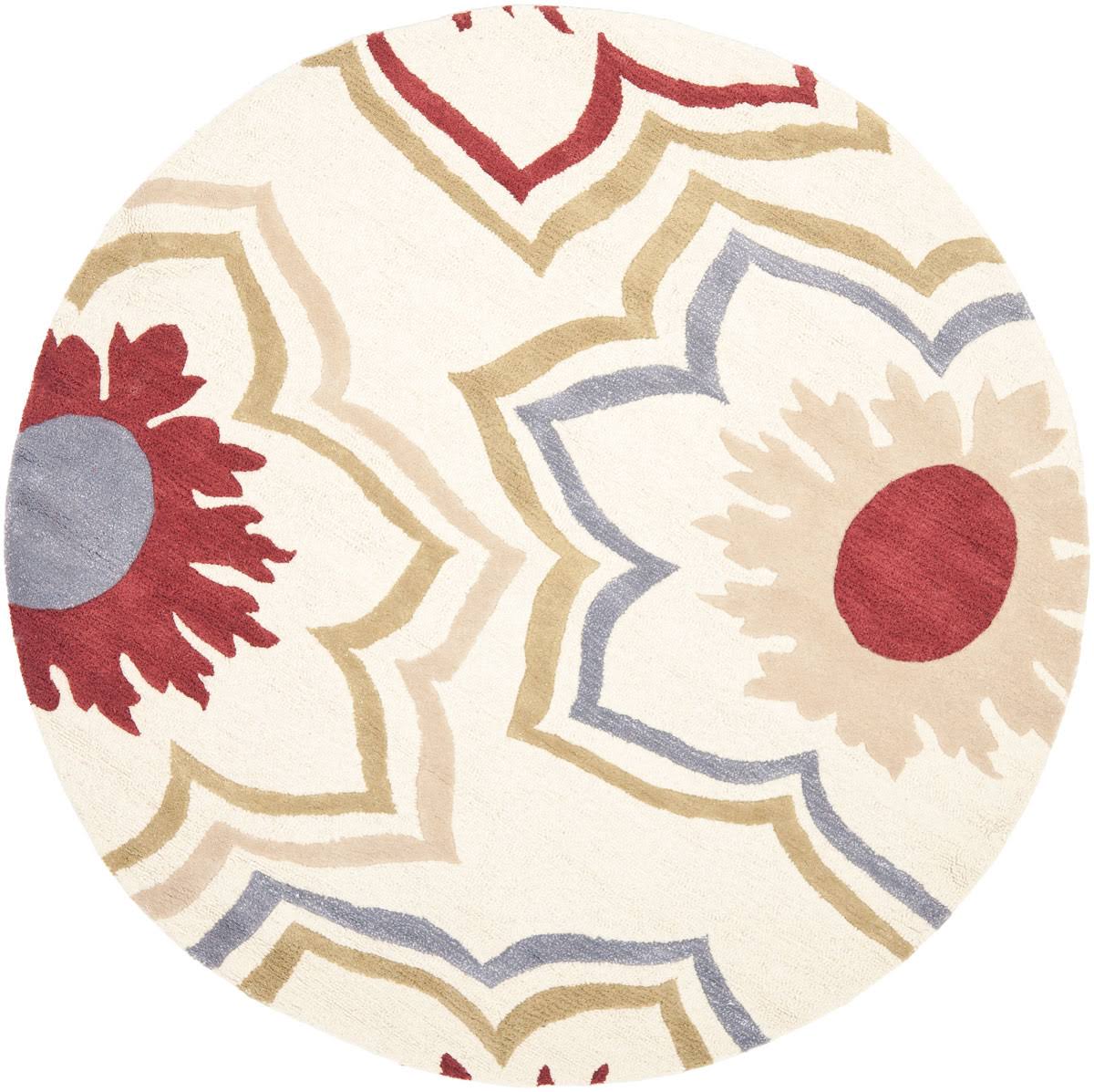 Safavieh Soho Ivory/Multi 6 ft. x 6 ft. Round Area Rug