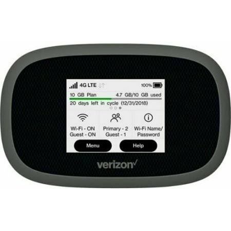 4G Wireless WiFi Router LTE CDMA MiFi 8800L Portable Hotspot (Inseego-Verizon), Black