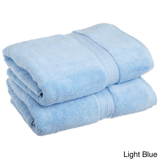 Superior Marche Egyptian Cotton Bath Towel Set - Light Blue