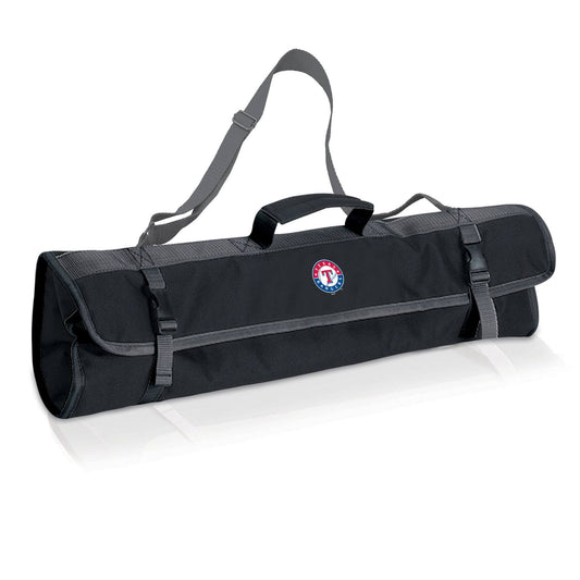 Texas Rangers 3-Piece BBQ Tote - Black