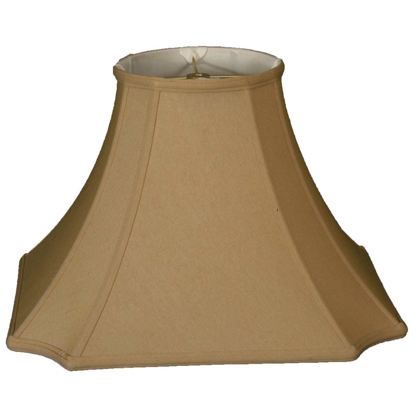 Royal Designs Square Inverted Cut Corner Basic Lamp Shade, Antique Gold, 6 x 12 x 9.5 (Color)