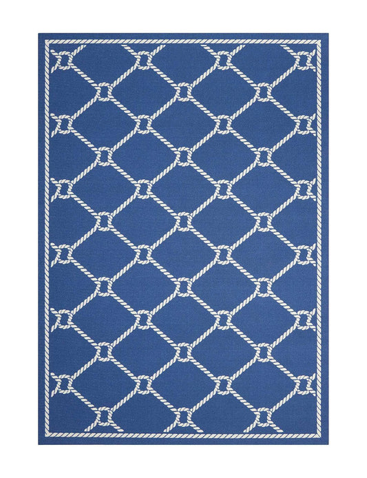 Waverly Sun N Shade Area Rug, Navy, 79