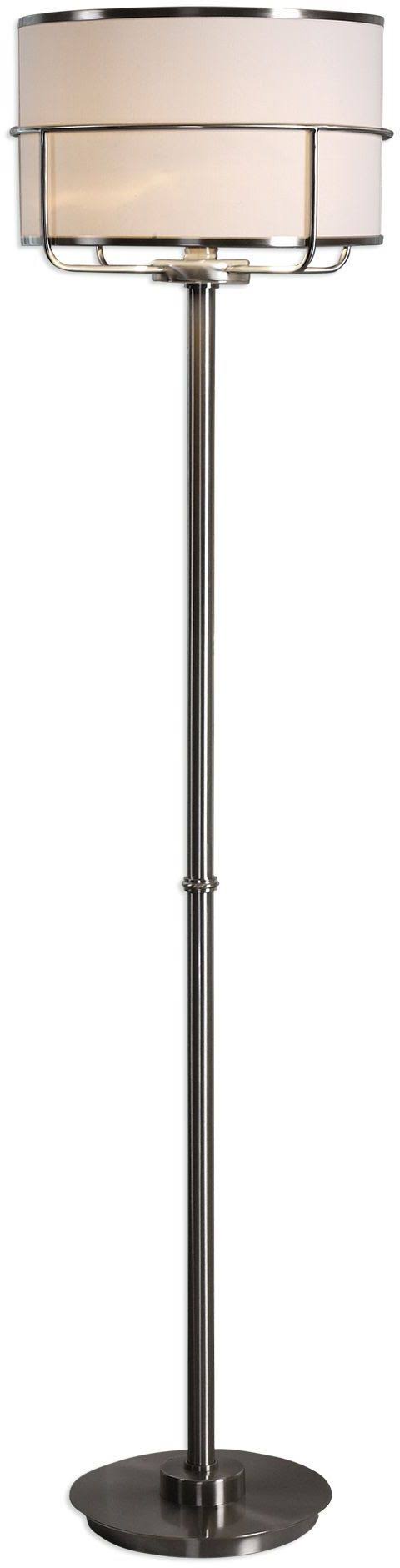 Uttermost Velence Brushed Nickel Floor Lamp