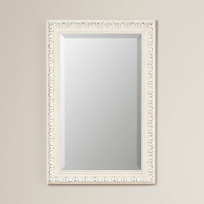 Arnett Distressed French Victorian Country Accent Wall Mirror