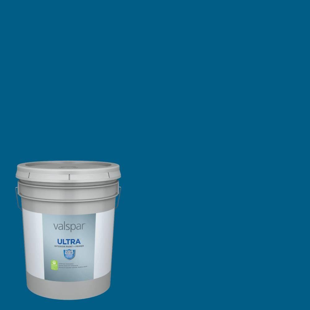 Valspar Ultra Semi-Gloss Jay Blue Hgsw1361 Interior Paint (5-Gallon) | HGSW1361-935309