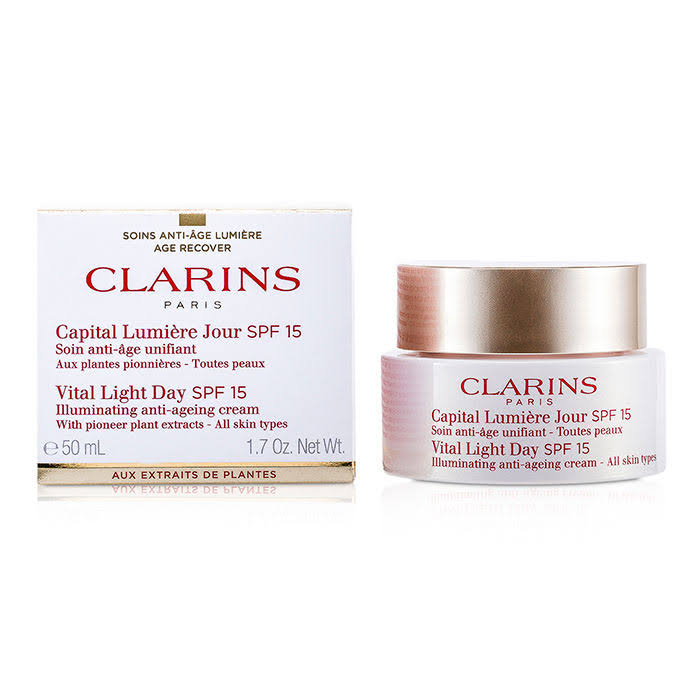 Clarins Vital Light Day SPF 15 Illuminating Anti-Aging Cream 1.7oz