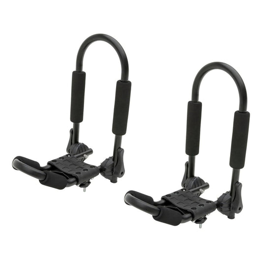 CURT 18320 Adjustable Aluminum Roof Rack Kayak Holders