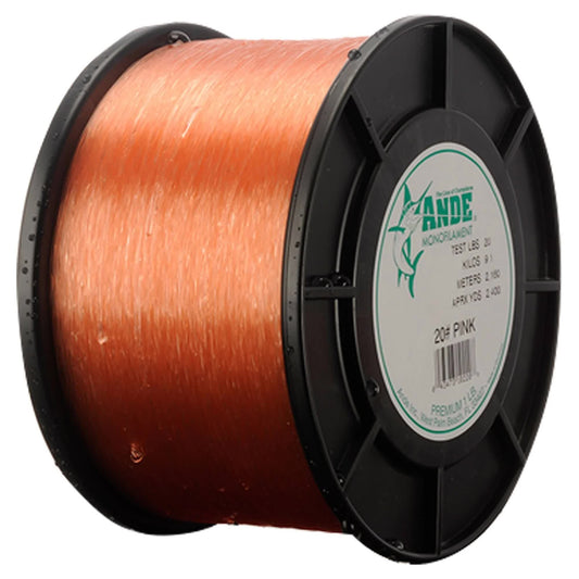 Ande Premium Monofilament Pink 40 lb Test 9 lb Spool