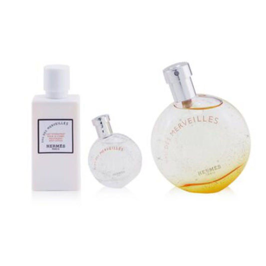 Eau des Merveilles Coffret Eau DeToilette Spray 50ml + Eau De Toilette 7.5ml + Body Lotion 40ml - 3pcs