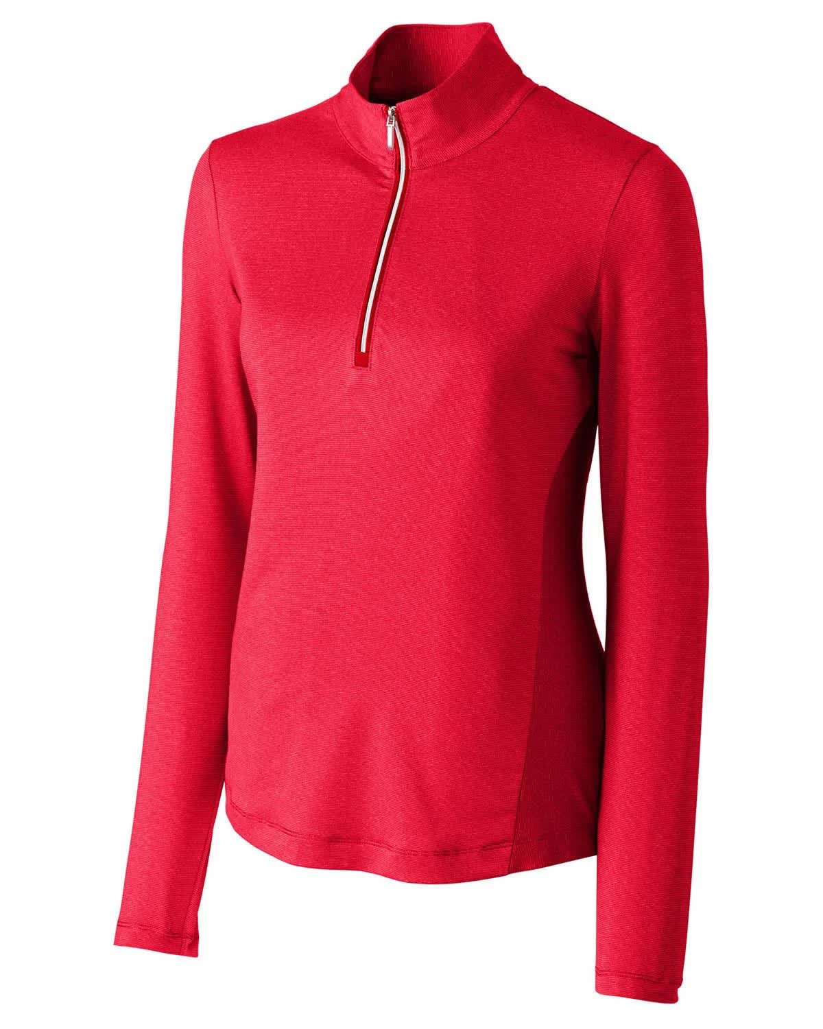 Cutter \\Buck Womens Madeline Half Zip Mock - LCK08651, Red