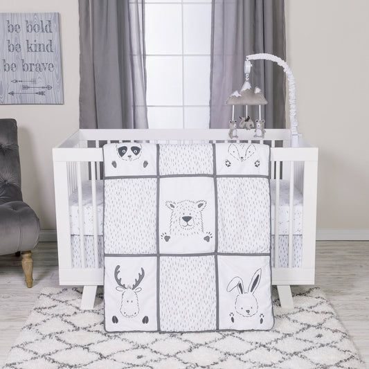 Trend Lab Peek-A-Boo Forest 3 Piece Crib Bedding Set