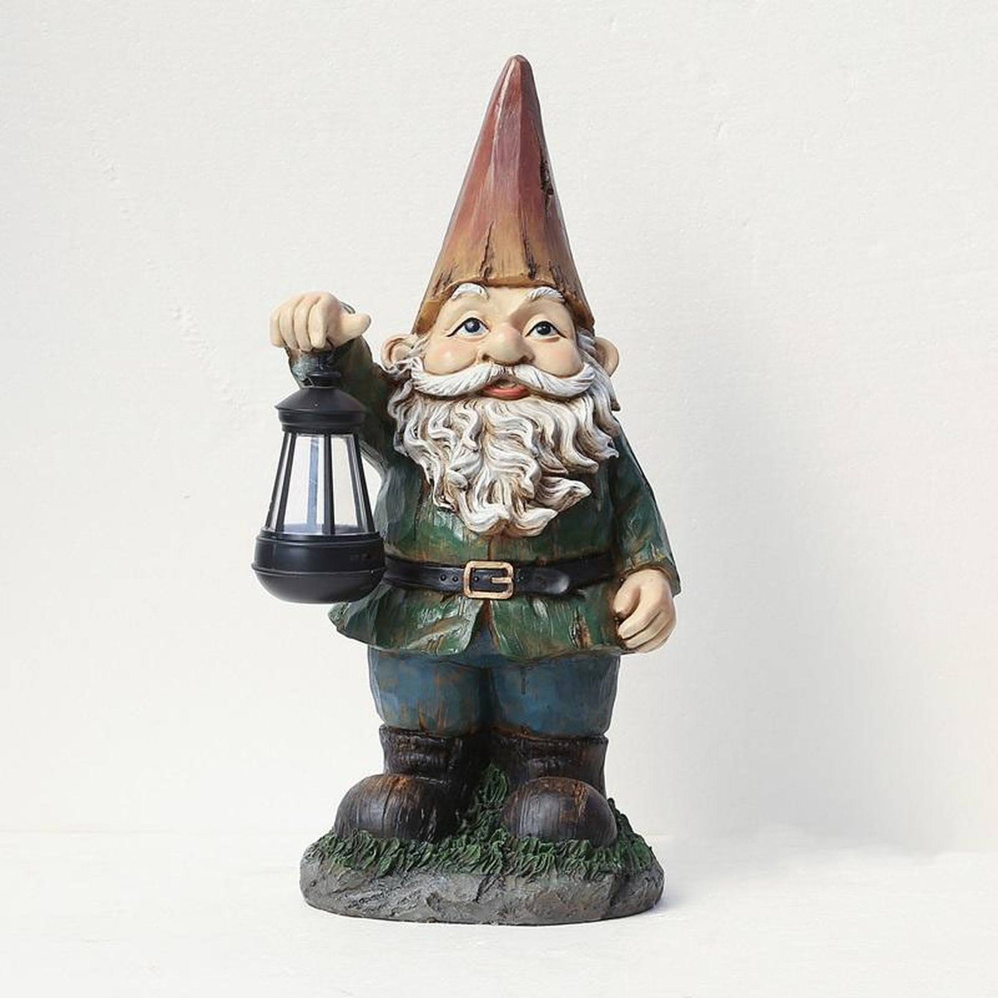 Winsome House Gnome with Solar Lantern