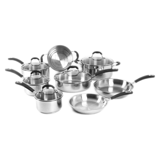 Oneida 13pc Stainless Steel Induction Ready Dishwasher Safe Cookware Set