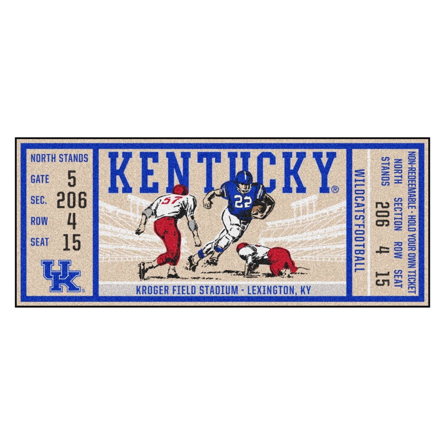 University of Kentucky Ticket Runner 30x22x72x22