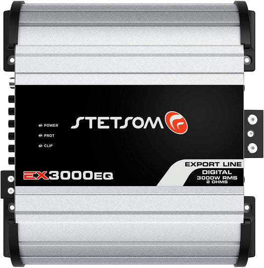 Stetsom EX3000EQ 1 Channel 2 Ohm Car Amplifier