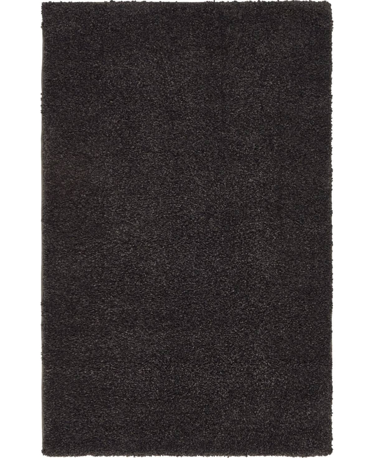 Unique Loom Calabasas Solo Rug, Charcoal (3 3 x 5 3)