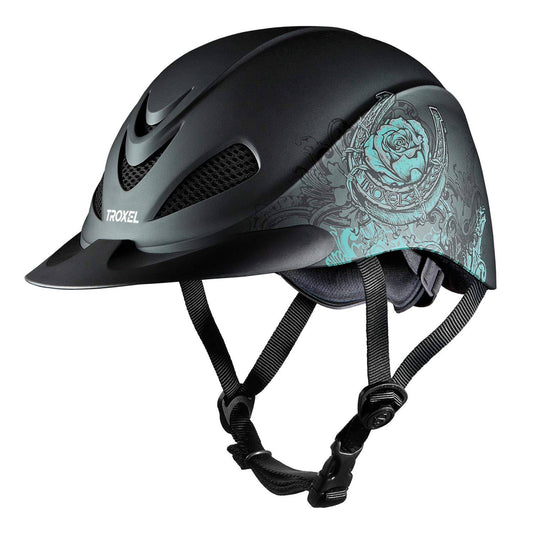 Troxel Rebel Helmet Turquoise Rose