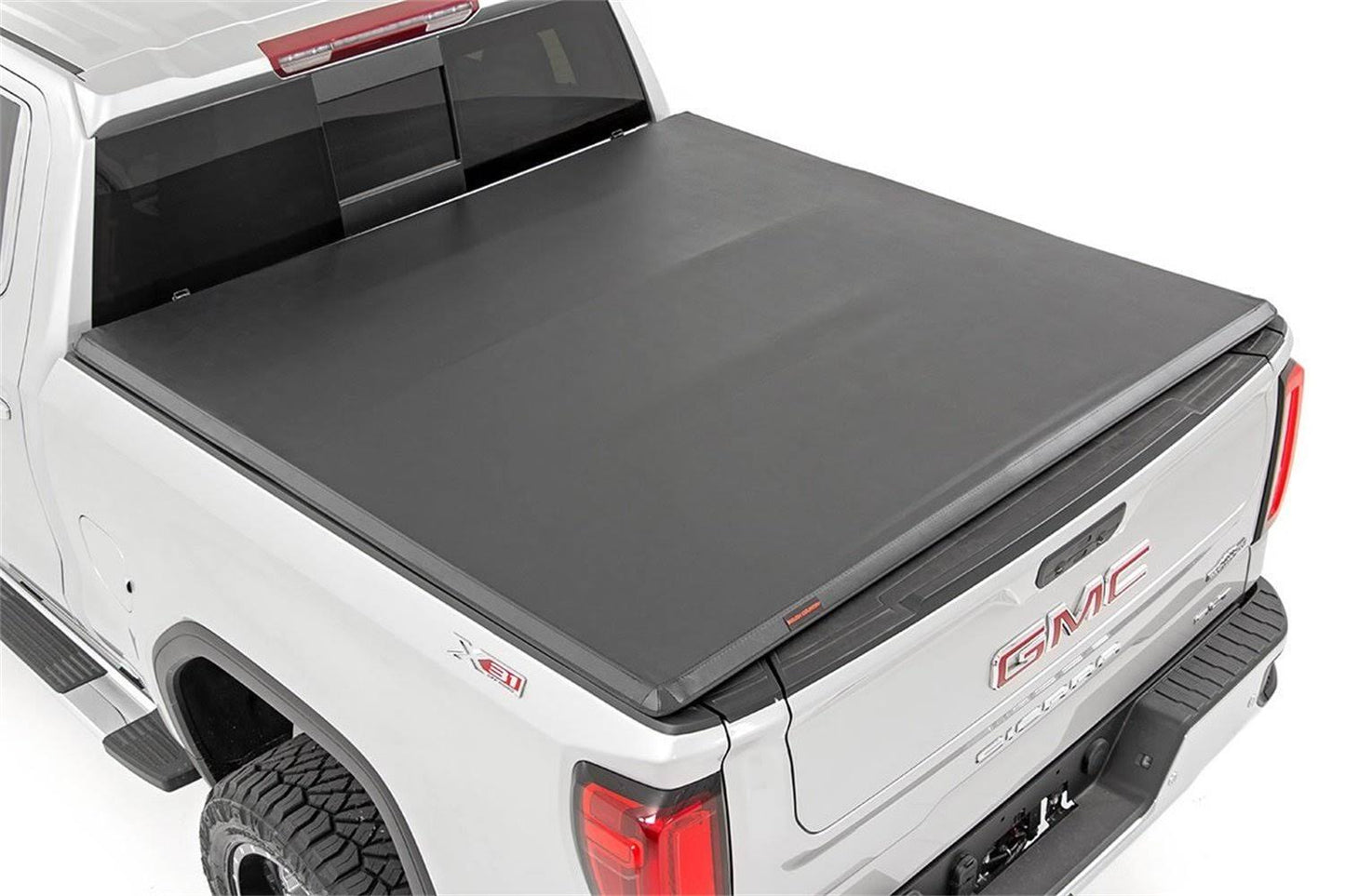 Rough Country RC44308650 - Soft Tri-Fold Tonneau Bed Cover - TruckProUSA