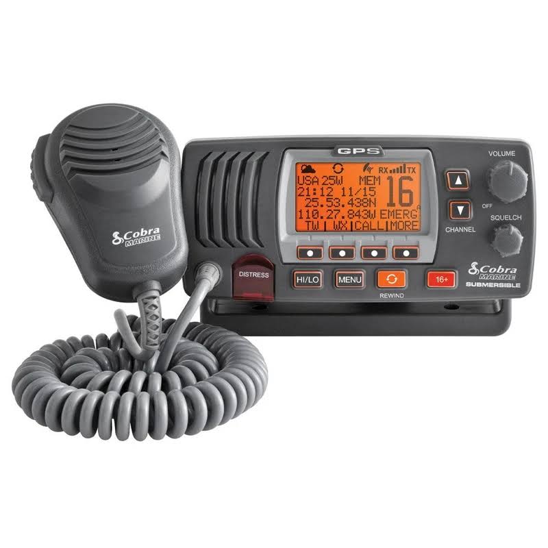 Cobra F77 Fixed VHF Radio - Black Mr F77b