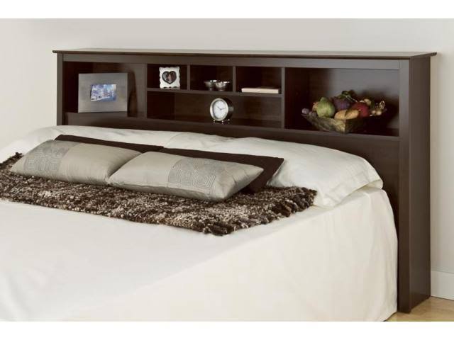 Prepac Sonoma King Storage Headboard in Espresso ESH-8445 , 81.5 W x 43 H x 11 D