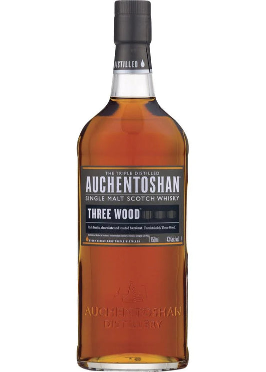 Three Wood Scotch Single Malt by Auchentoshan | 750ml | Lowland