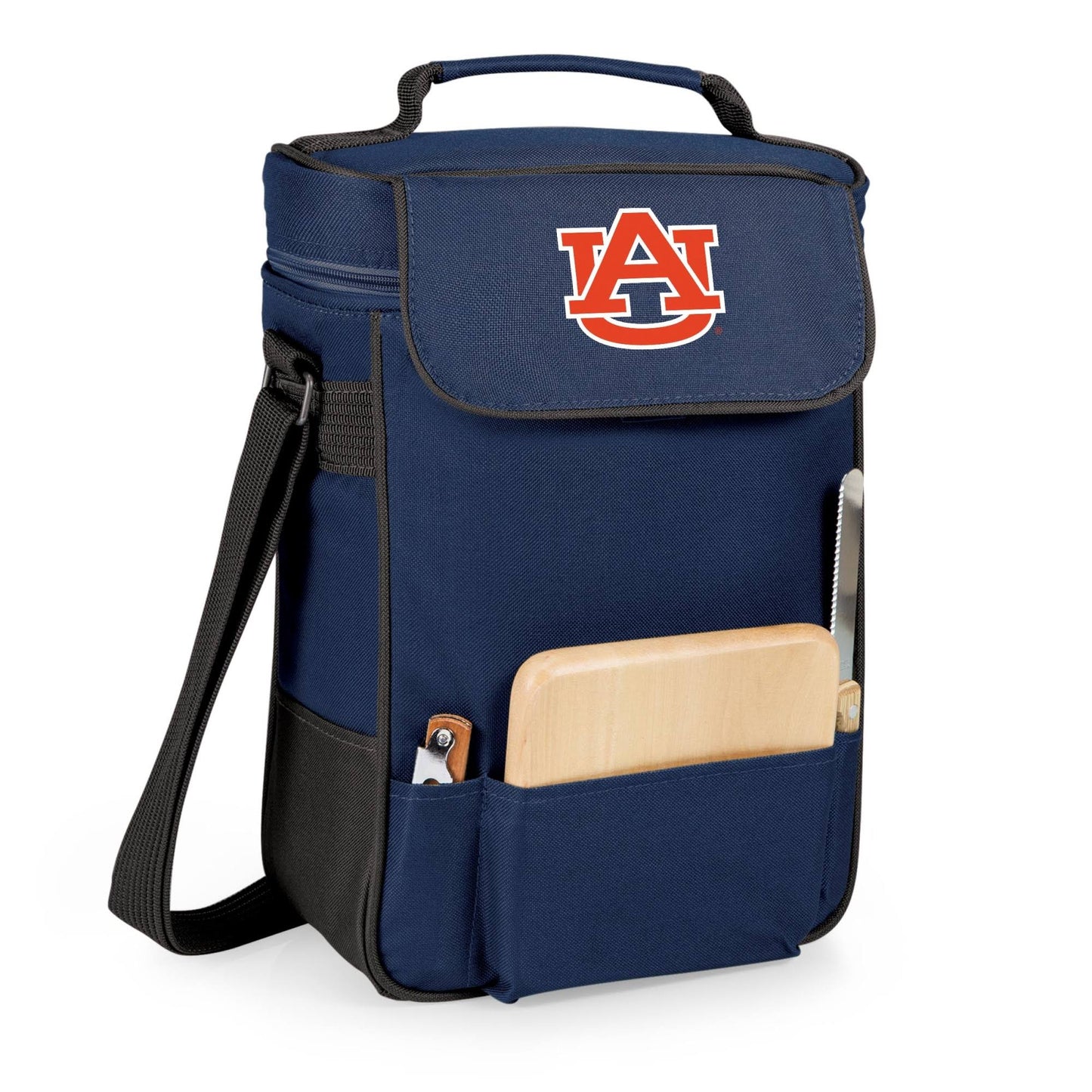 Picnic Time Auburn Tigers Duet Wine and Cheese Tote