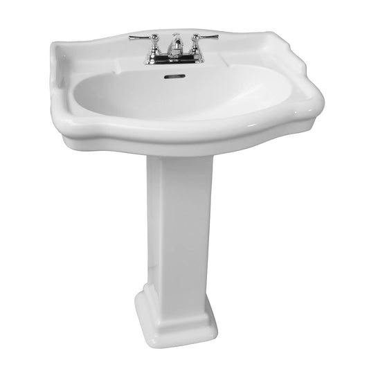 Barclay 3-864WH Stanford 550 Pedestal Lavatory - White