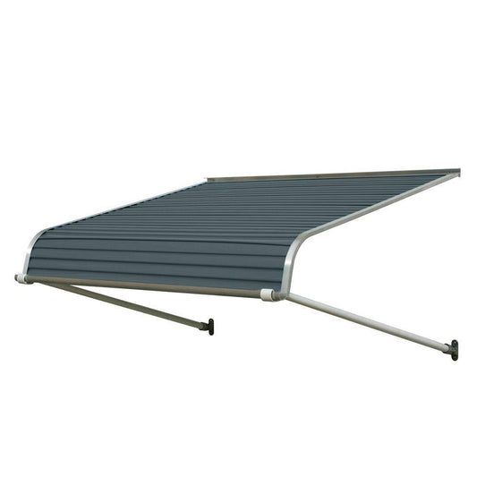 NuImage Awnings 1100 72-in Wide x 48-in Projection Slate Blue Solid Fixed Door Awning | K110807237