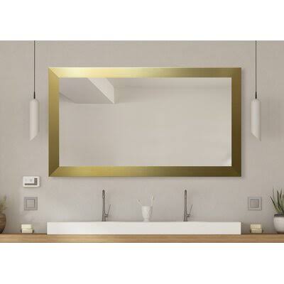 Culpeper Modern Contemporary Vanity Mirror Three Posts Size 30.5