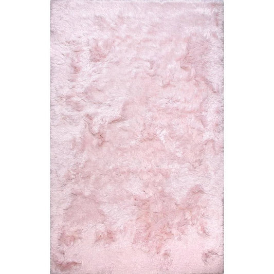 nuLOOM Latonia Silken Shag Baby Pink 9 ft. x 12 ft. Indoor Area Rug