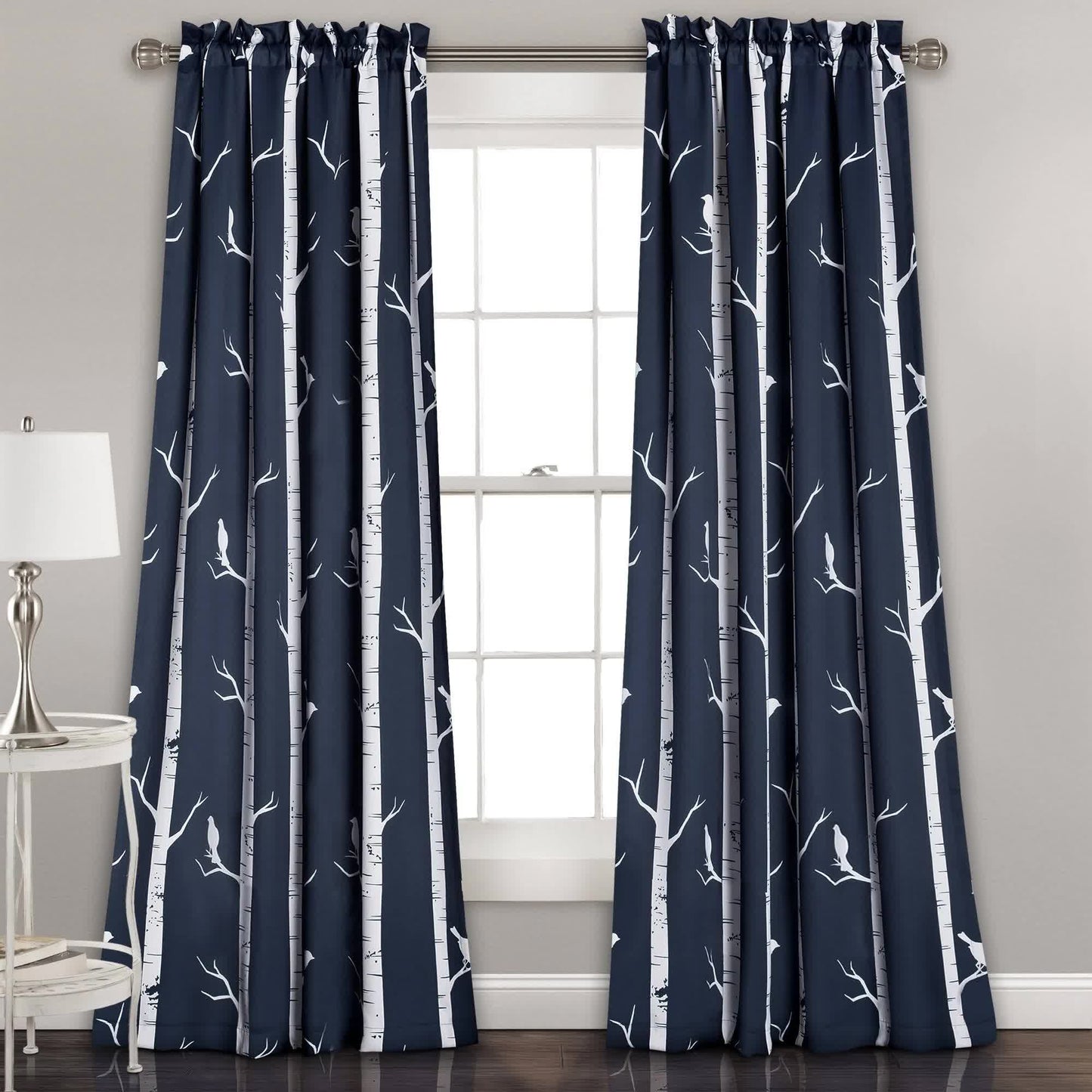 Bird on The Tree Room Darkening Window Curtain Set 108