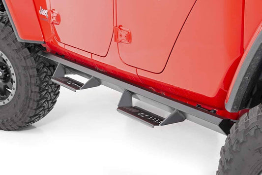 Rough Country AL519204 Jeep Cab-Length AL2 Drop Steps (18-20 Wrangler JL 4-Door)