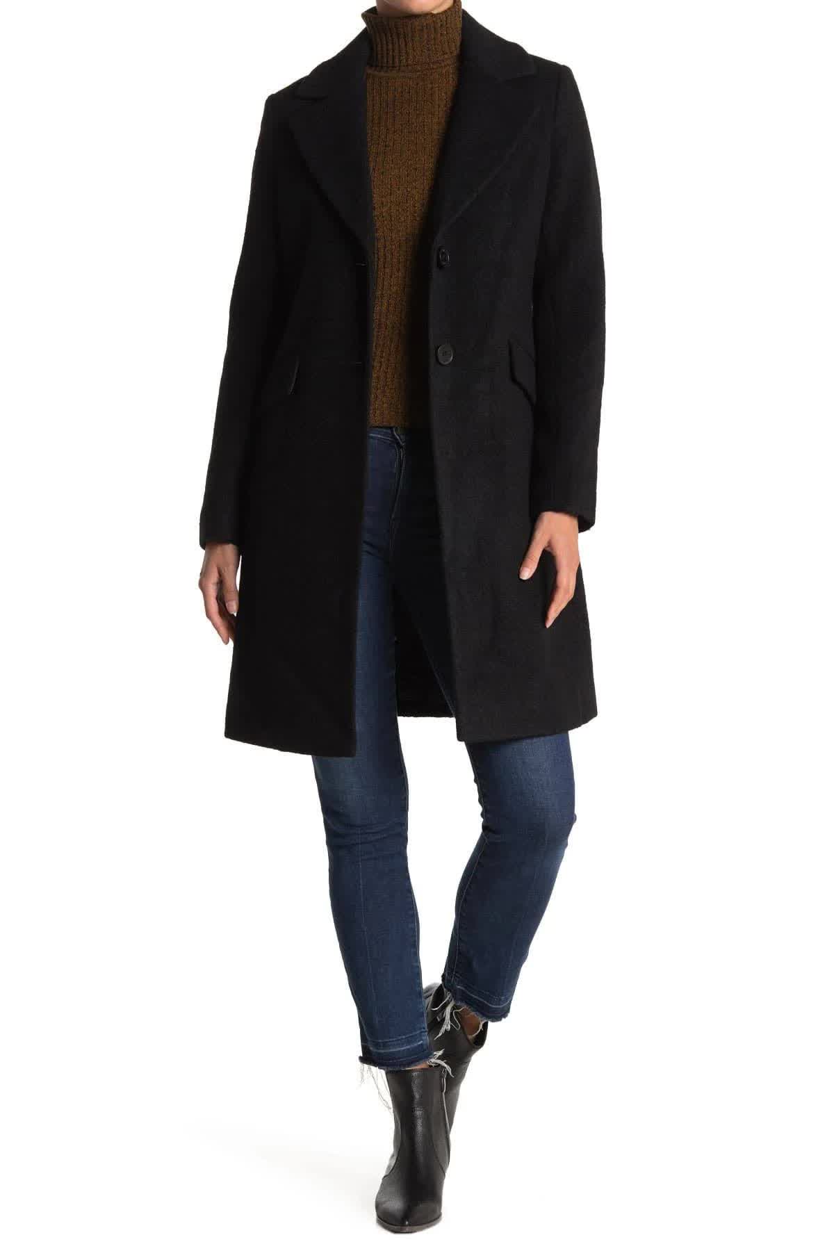 Sam Edelman Boucle Long Blazer - Black at Nordstrom Rack