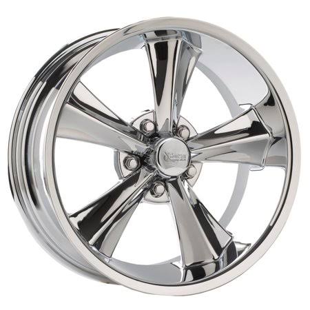 Rocket Racing R14-887347 Booster 18 x 8 Wheel, 5 x 5, 4-3/4 BS, Silver