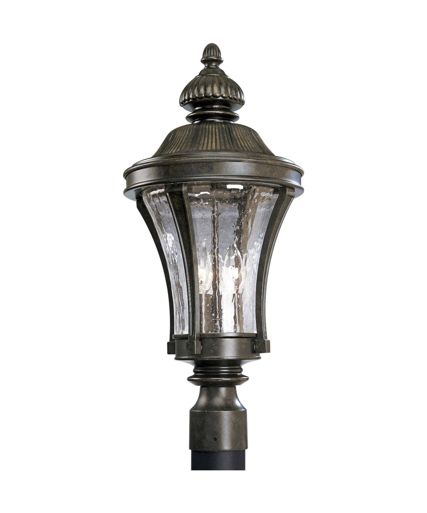 Progress Lighting P5438-77 3-Light Nottington Post Lantern, Forged Bronze