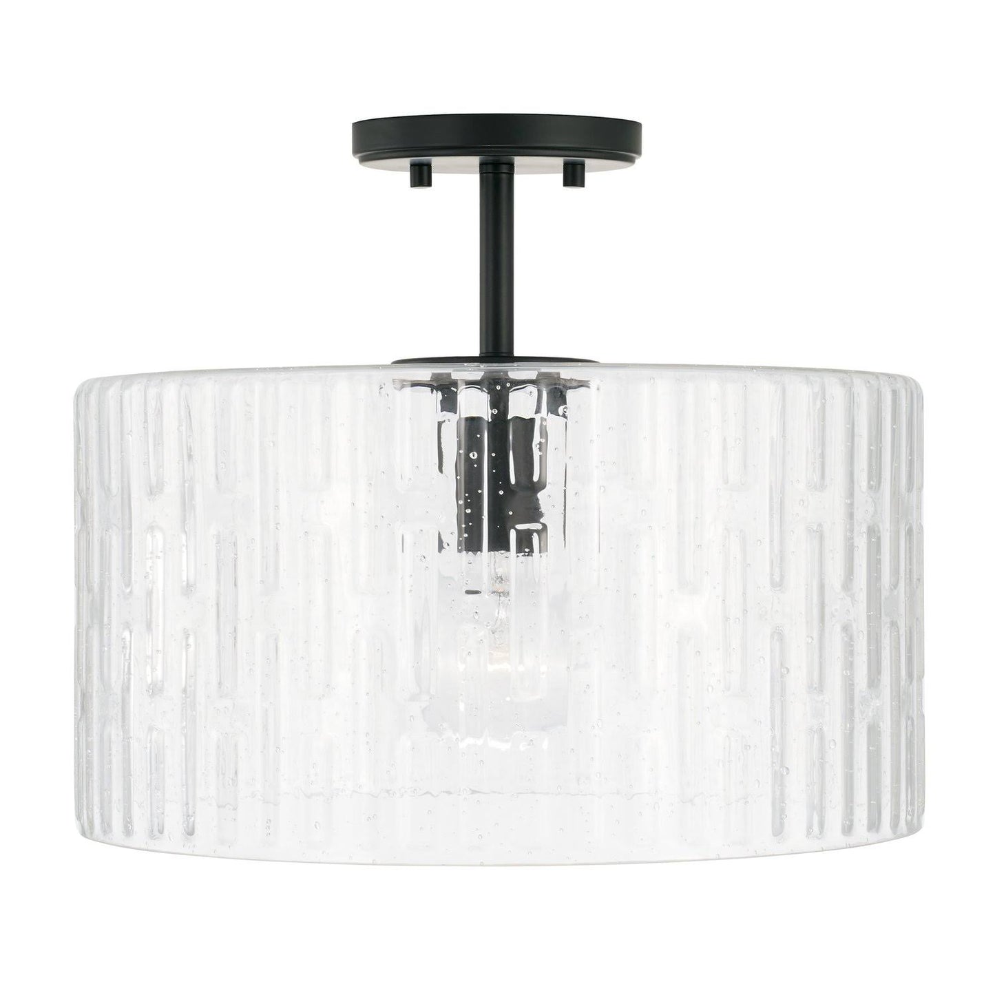 Capital Lighting 241311AD Emerson - 1 Light Semi-Flush Mount Aged