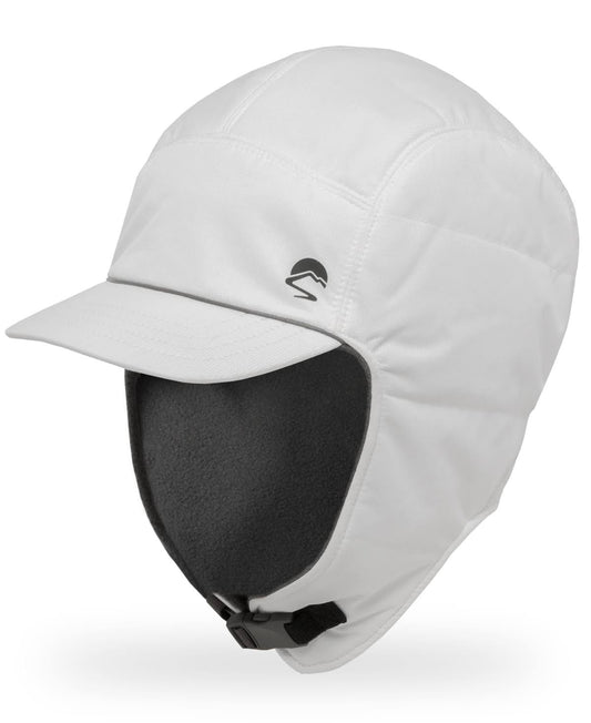 Sunday Afternoons Alpine Quilted Trapper Hat - White - L