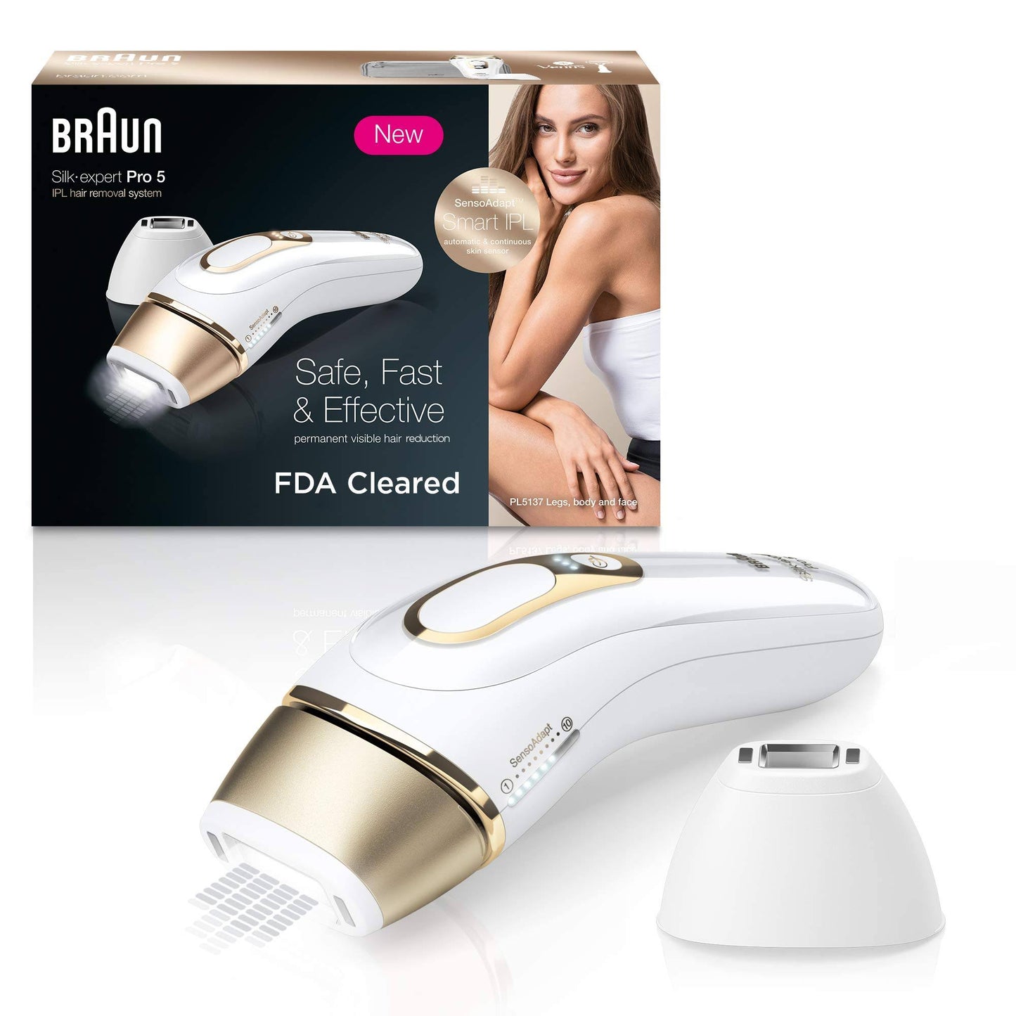 Braun Silk Expert Pro 5 PL5137 IPL Permanent Hair Removal System