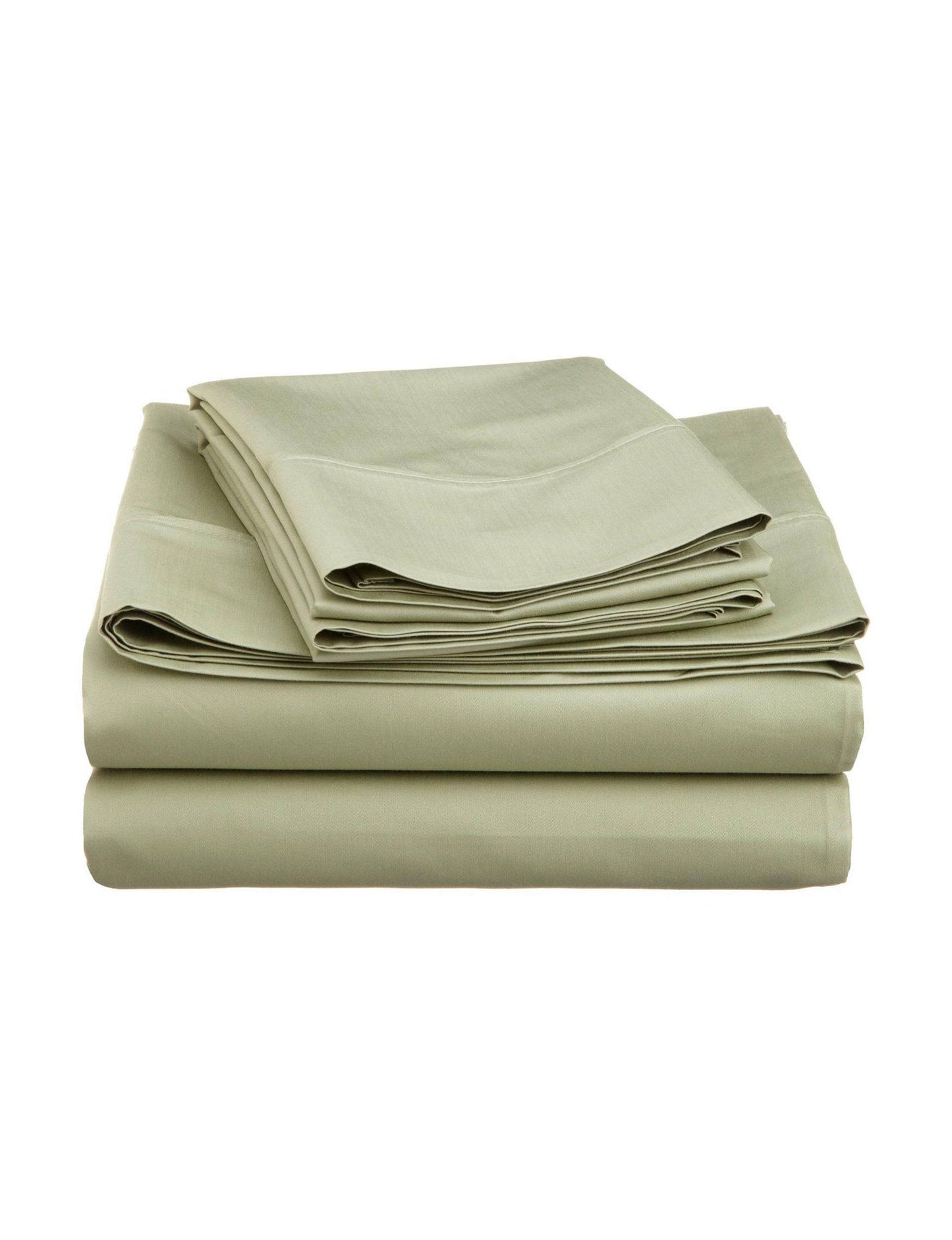 Superior 600 Thread Count Cotton Blend Solid Sheet Set Sage King Green