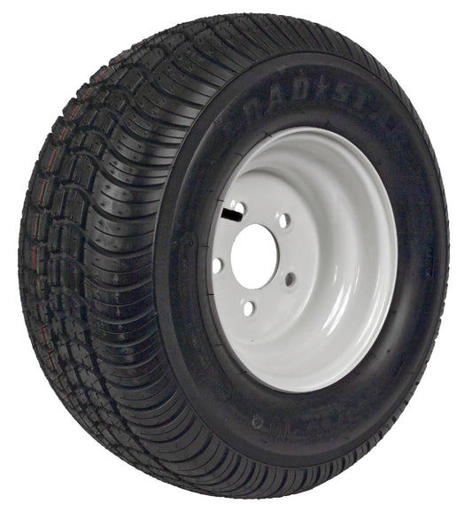 205/65-10 Tire Wheel 5 Hole / White