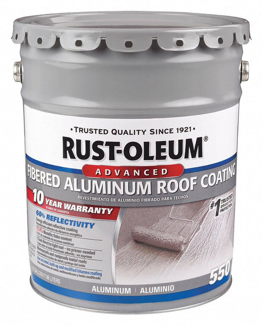 Rust-Oleum 301996 Aluminum Roof Coating,4.75 gal.