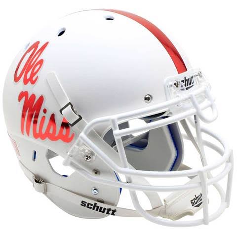 Ole Miss Rebels White Schutt XP Authentic Football Helmet