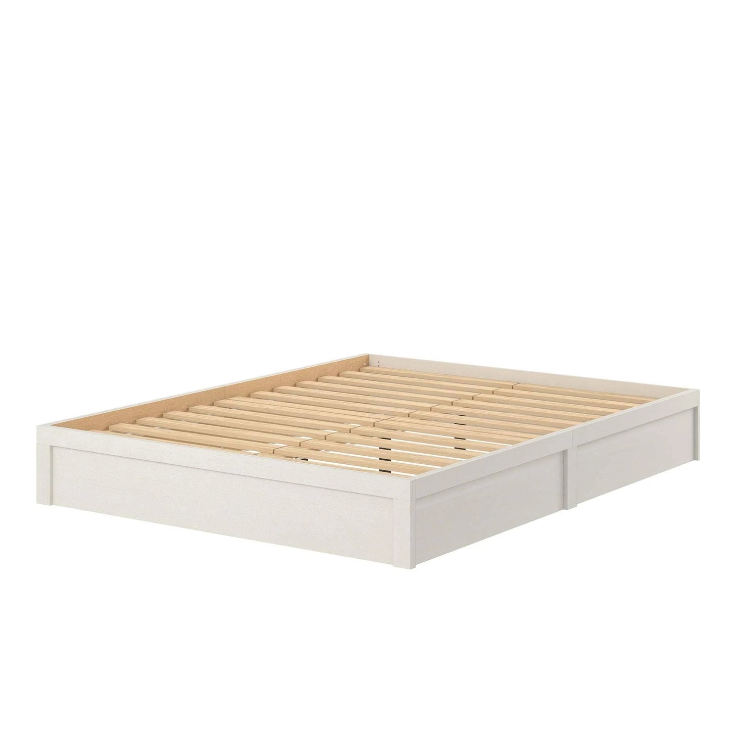 Ameriwood Home Queen Platform Bed Frame, White