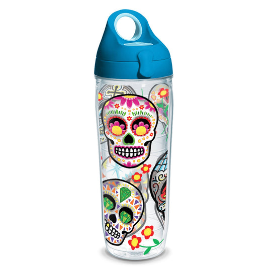 Tervis 24 oz. Sugar Skull Water Bottle Clear