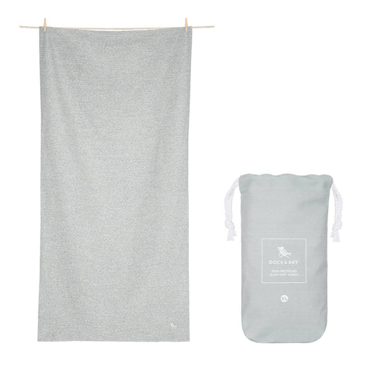 Dock Bay - Eco Quick Dry Extra Large Towel - Mountain Grey