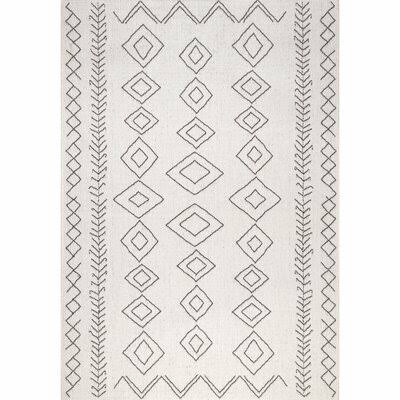 Cooke Ivory/Black Indoor/Outdoor Area Rug