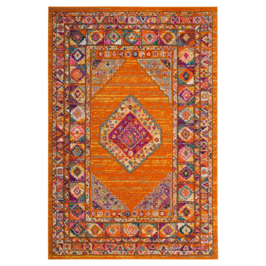 Safavieh MAD133D Madison Orange / Fuchsia Area Rug - 8 x 10