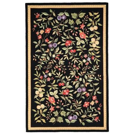 Charlton Home Helena Hand-Hooked Wool Black Area Rug, Size  Rectangle 39 inch x 59 inch