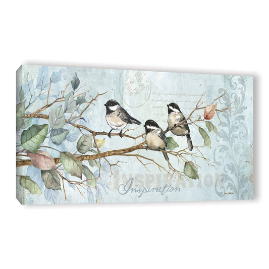 ArtWall Anita Phillips Chickadee Inspiration Gallery-Wrapped Canvas - 24x48